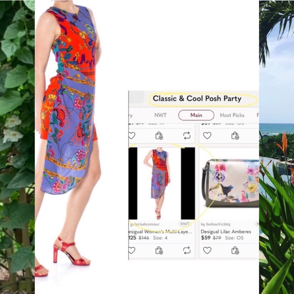 Desigual Multi-Layer Dress. - Picture 8 of 10